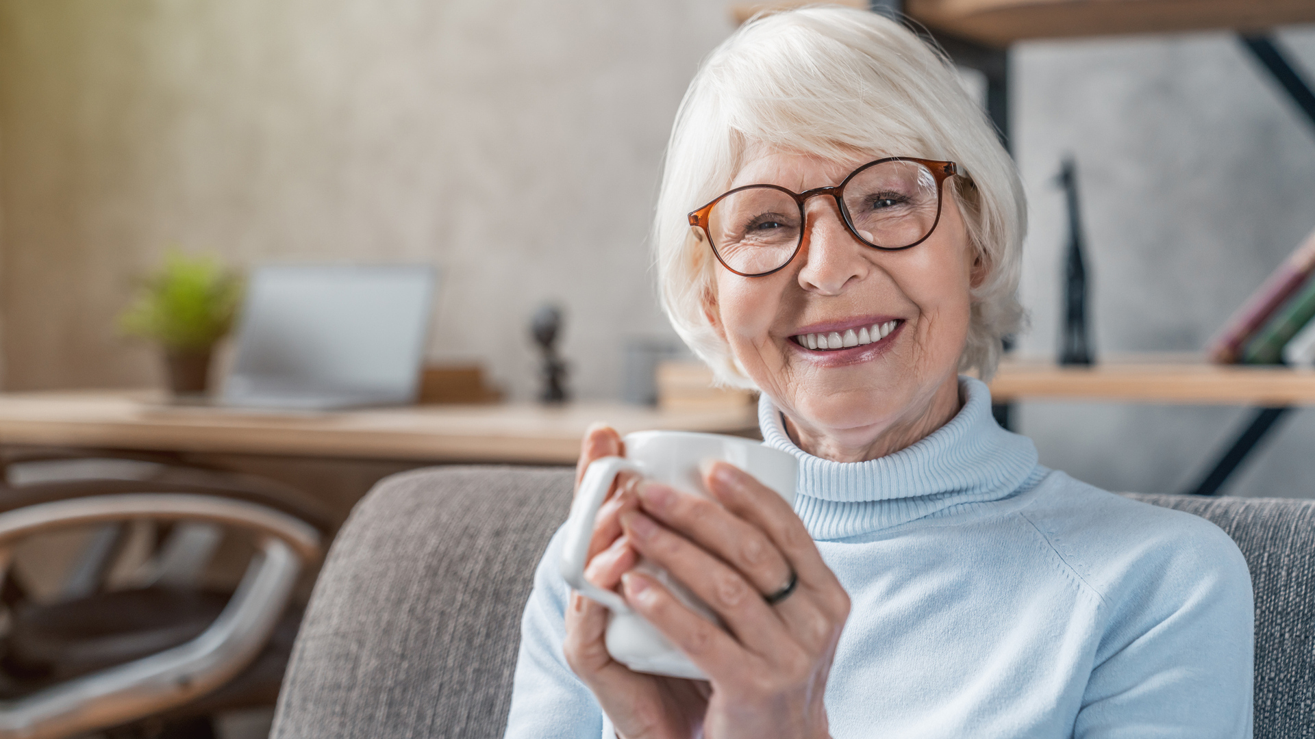 Drink, Cup, Senior Women, Women, Happiness.